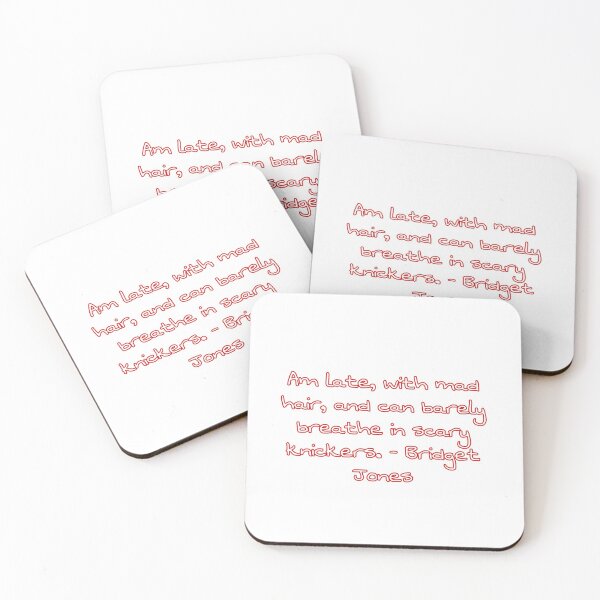 Item preview, Bridget Jones quote designed and sold by moviesANDmovies.
