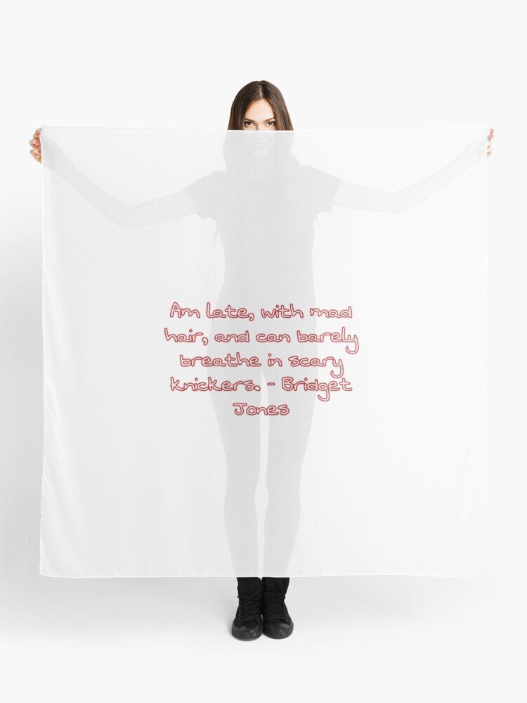 Foulard Citation De Bridget Jones Par Moviesandmovies Redbubble