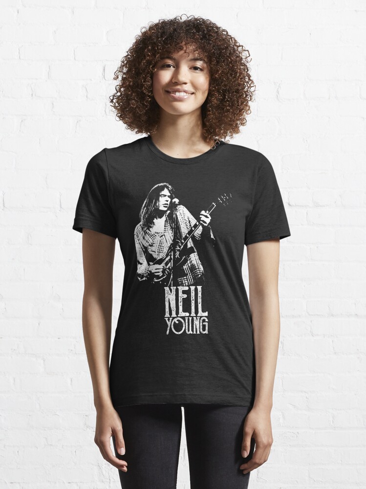 Alternate view of Young Neil - The White Stencil Essential T-Shirt