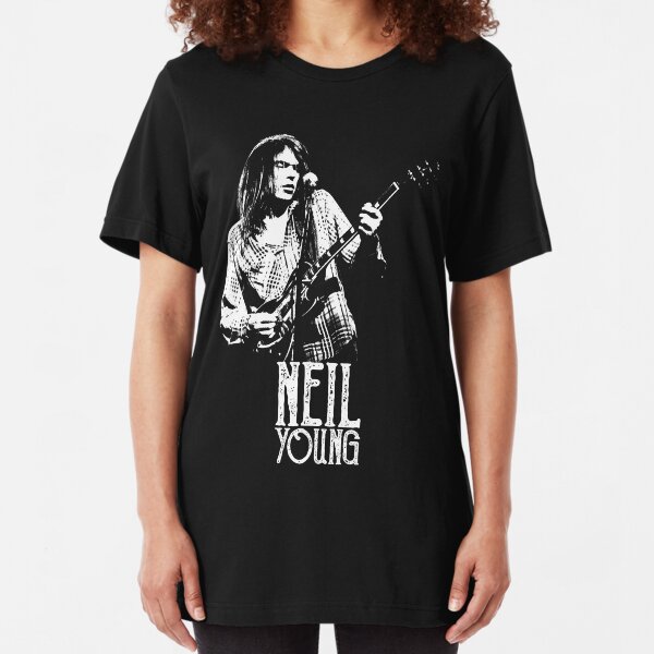 Young Neil - The White Stencil Slim Fit T-Shirt