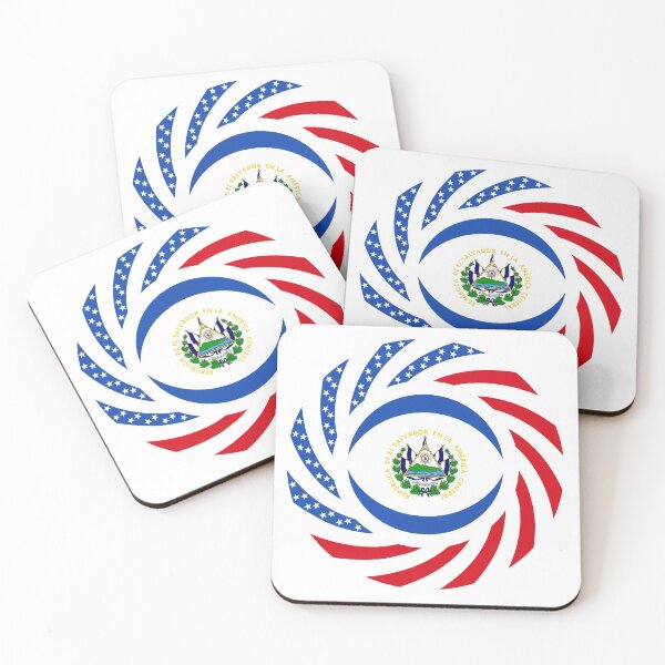 Item preview, Salvadoran American Multinational Patriot Flag Series designed and sold by Carbon-Fibre Media.