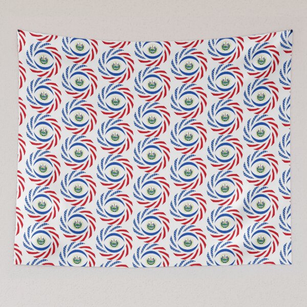 Item preview, Salvadoran American Multinational Patriot Flag Series designed and sold by Carbon-Fibre Media.