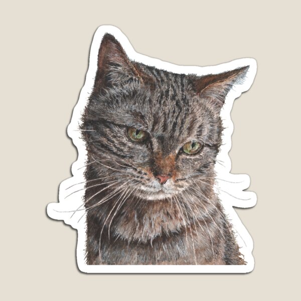 Toast the Tabby Cat Magnet
