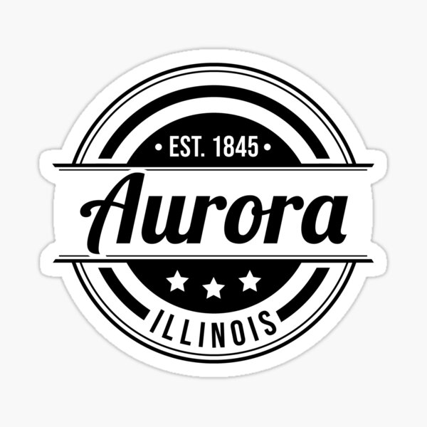 "Aurora Vintage Sticker Flat" Sticker by emilymcyr Redbubble