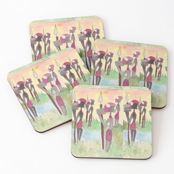 Item preview, Watercolour Africans  designed and sold by ArtistRebeccaLS.