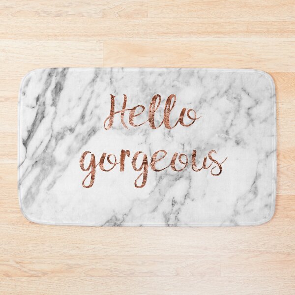 Item preview, Hello gorgeous - rose gold marble designed and sold by peggieprints.