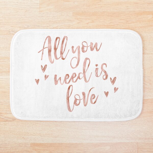 Item preview, All you need is love - rose gold designed and sold by peggieprints.
