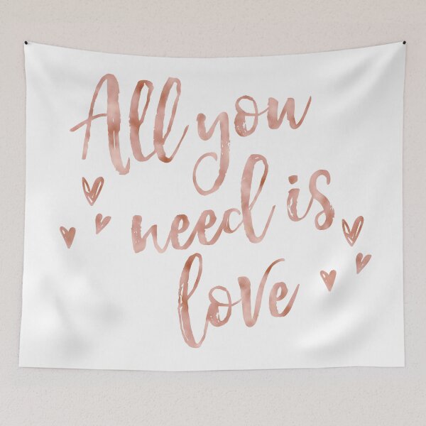 Item preview, All you need is love - rose gold designed and sold by peggieprints.