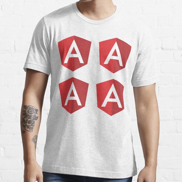 " Angular - The Javascript Framework Logo" T-shirt by hellkni9ht ...