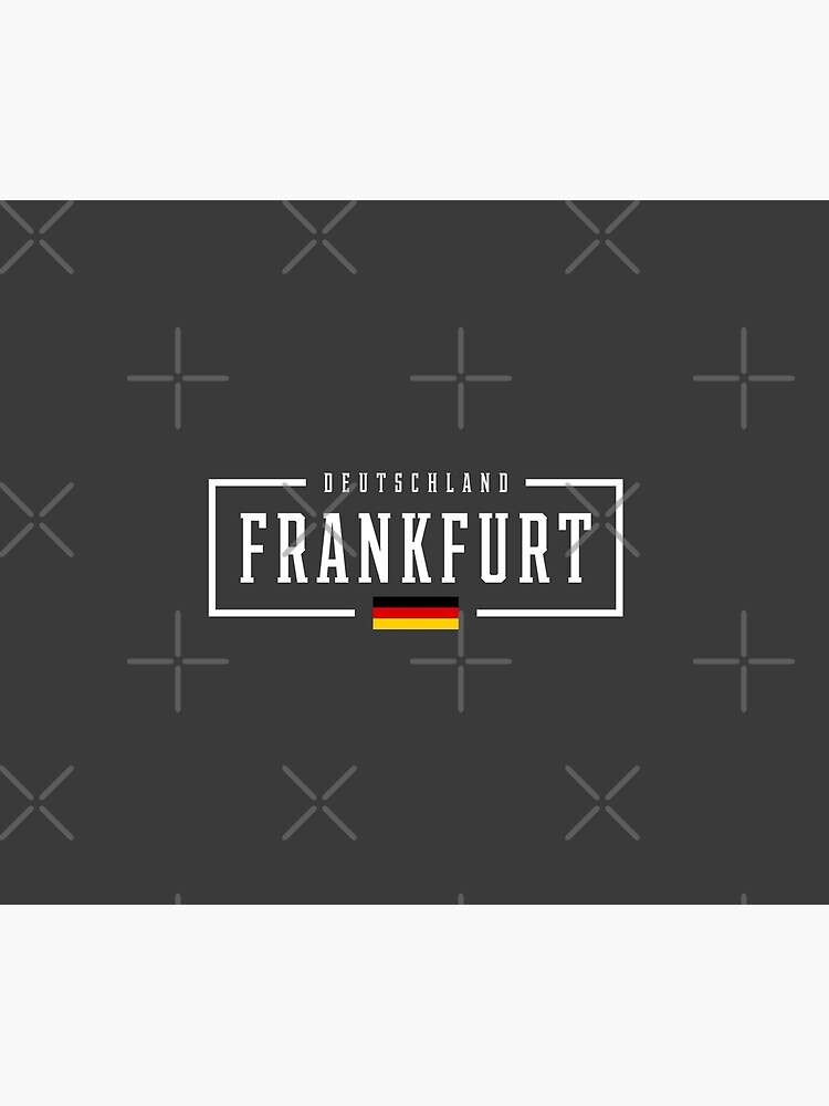 "Frankfurt Deutschland Germany German Flag" Throw Blanket for Sale by