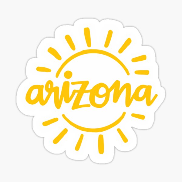 arizona sunshine yellow aesthetic sticker Sticker