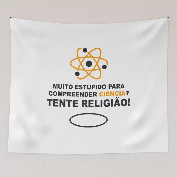Item preview, Ciencia vs. Religión - BLK - PT - v1 designed and sold by Alcino Major.