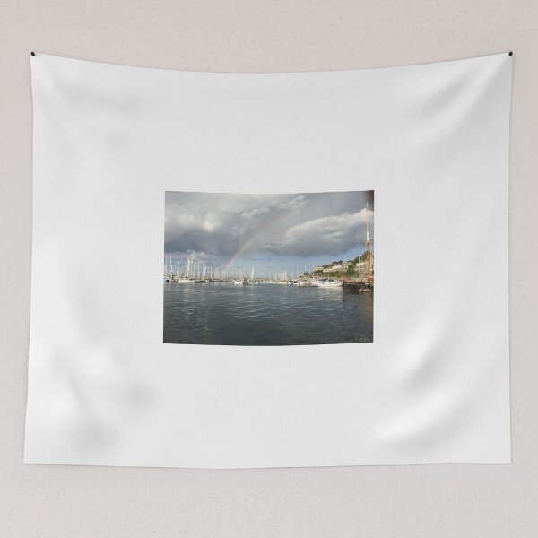 Item preview, Rainbow over Brixham Marina, Devon designed and sold by Goldfinch16.