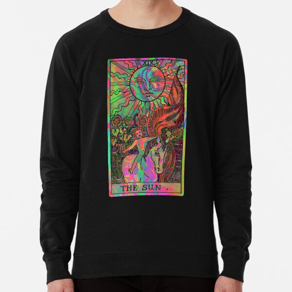 XIX. The Sun Tarot Card | Psychedelic Lightweight Sweatshirt