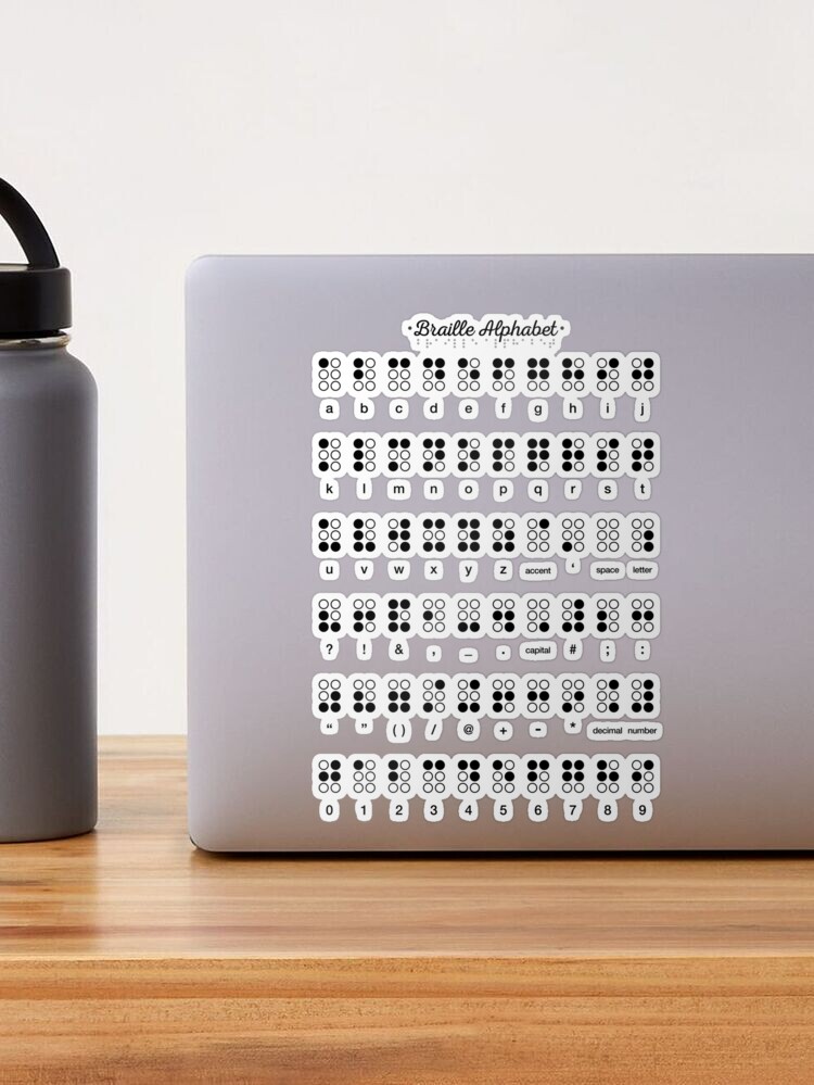 Braille Alphabet Sticker for Sale by Inna Soyturk