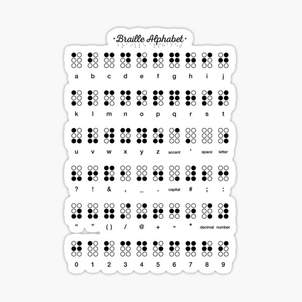 Braille Labels, Patches, and Stickers