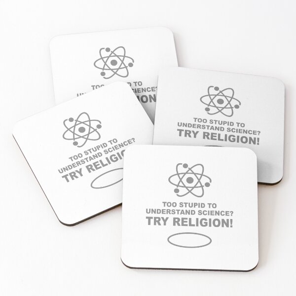 Item preview, Science Vs Religion - MONO BLK (TRANS) - ENG - v1 designed and sold by Alcino Major.
