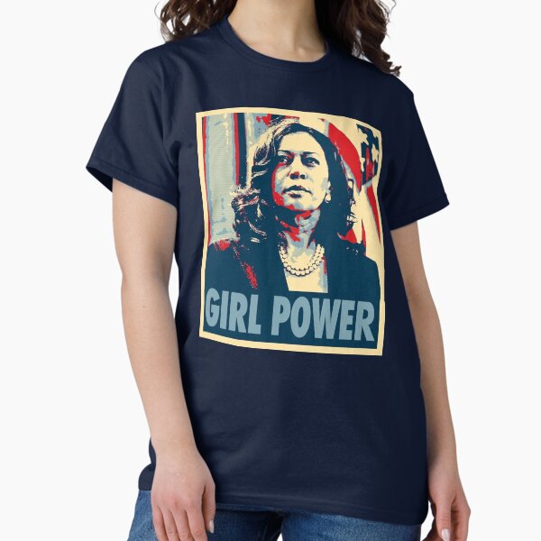 Vista previa del artículo con la obra «Kamala Harris - Poder femenino», diseñado y vendido por Thelittlelord.