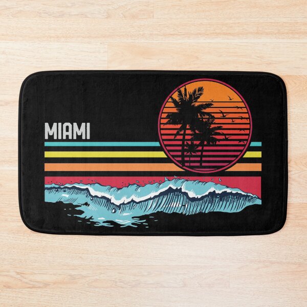 Item preview, Vintage Miami Beach Surf Sunset Retro 80s Surfing Wave designed and sold by mrsmitful.