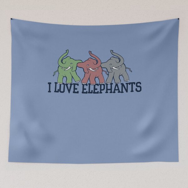 Item preview, I love elephants designed and sold by FrictionMaxxing.