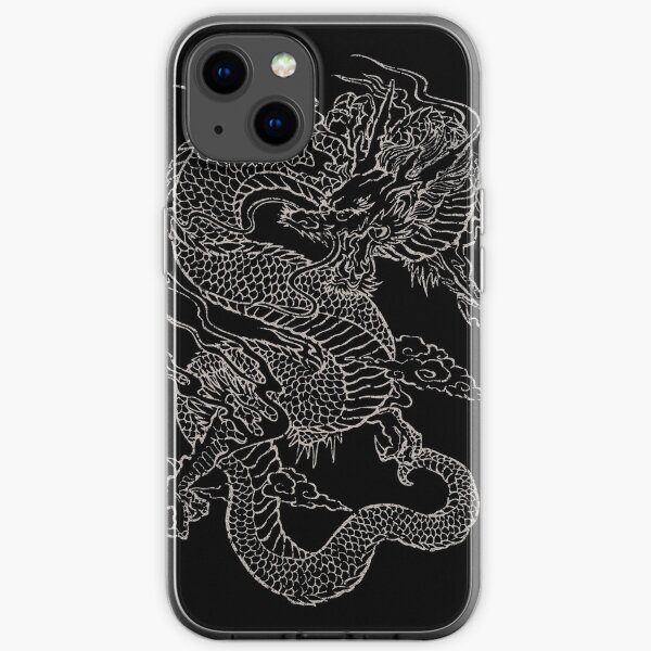 Weinlese-Drache iPhone Flexible Hülle