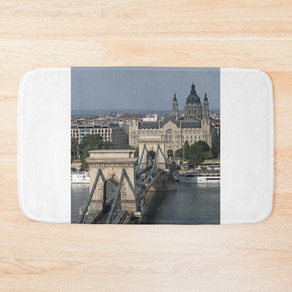 Item preview, Chain bridge on Danube river Budapest Hungary designed and sold by goceris.