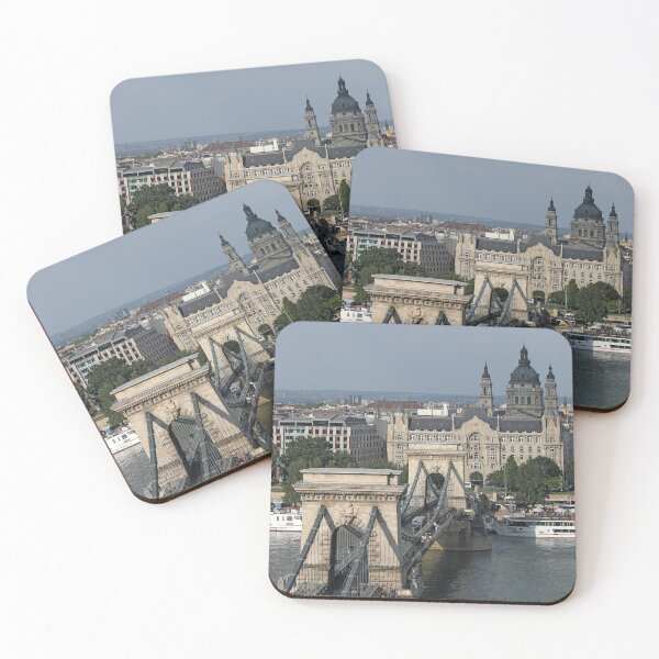 Item preview, Chain bridge on Danube river Budapest Hungary designed and sold by goceris.