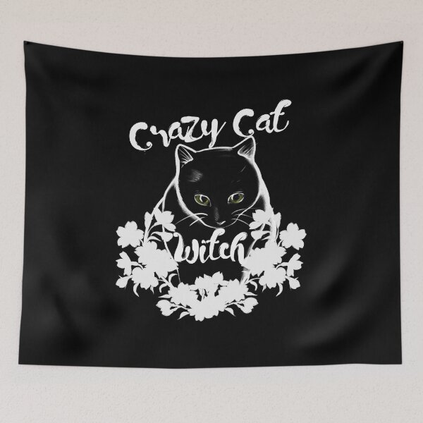 Item preview, Crazy Cat Witch designed and sold by FrictionMaxxing.