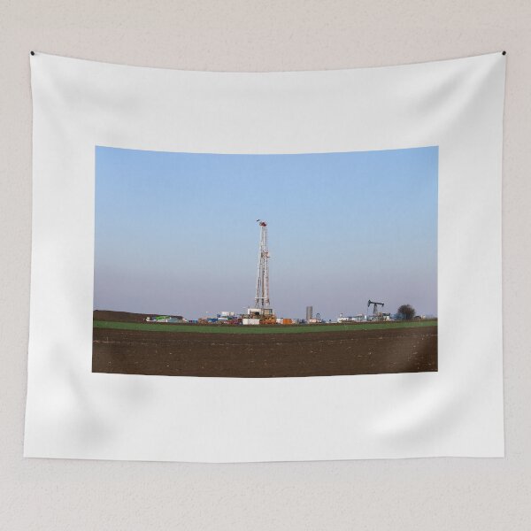 Item preview, Oil and gas drilling rig and pump jack in oilfield  designed and sold by goceris.