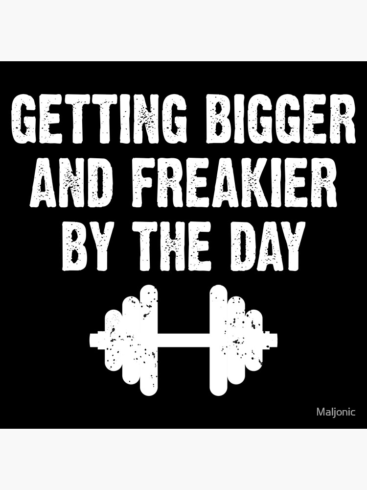 "Bodybuilding Gifts Weight Lifting Quote Puns" Poster by Maljonic