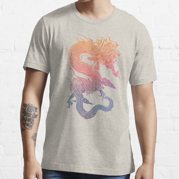 Aperçu de l'œuvre Dragon chinois coloré créée et vendue par Illustratorial.