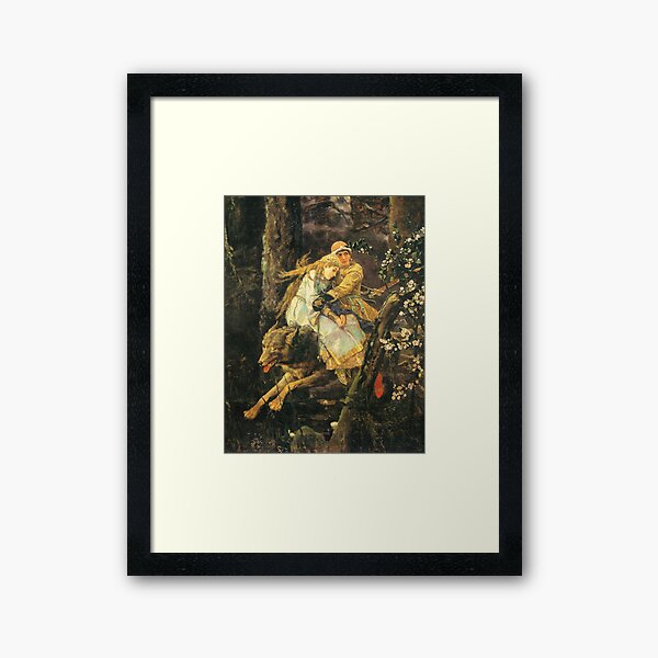 Aperçu de l'œuvre Victor Vasnetsov. Prince Ivan sur son loup gris créée et vendue par Urbanbestie.