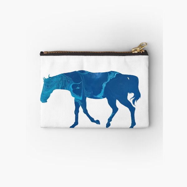Item preview, Dark Blue Marble Thoroughbred Horse Silhouette designed and sold by LuxeHurricane.