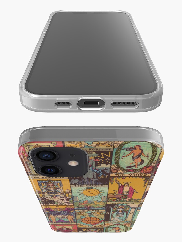 Alternate view of The Major Arcana of Tarot Vintage Patchwork iPhone Case & Cover