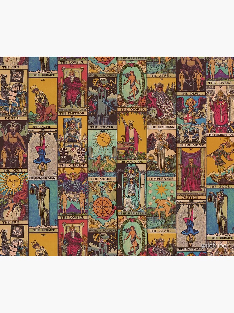 The Major Arcana of Tarot Vintage Patchwork by wildtribe