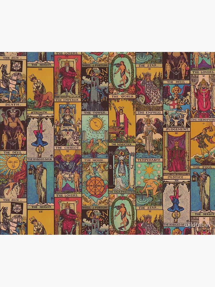 The Major Arcana of Tarot Vintage Patchwork by wildtribe