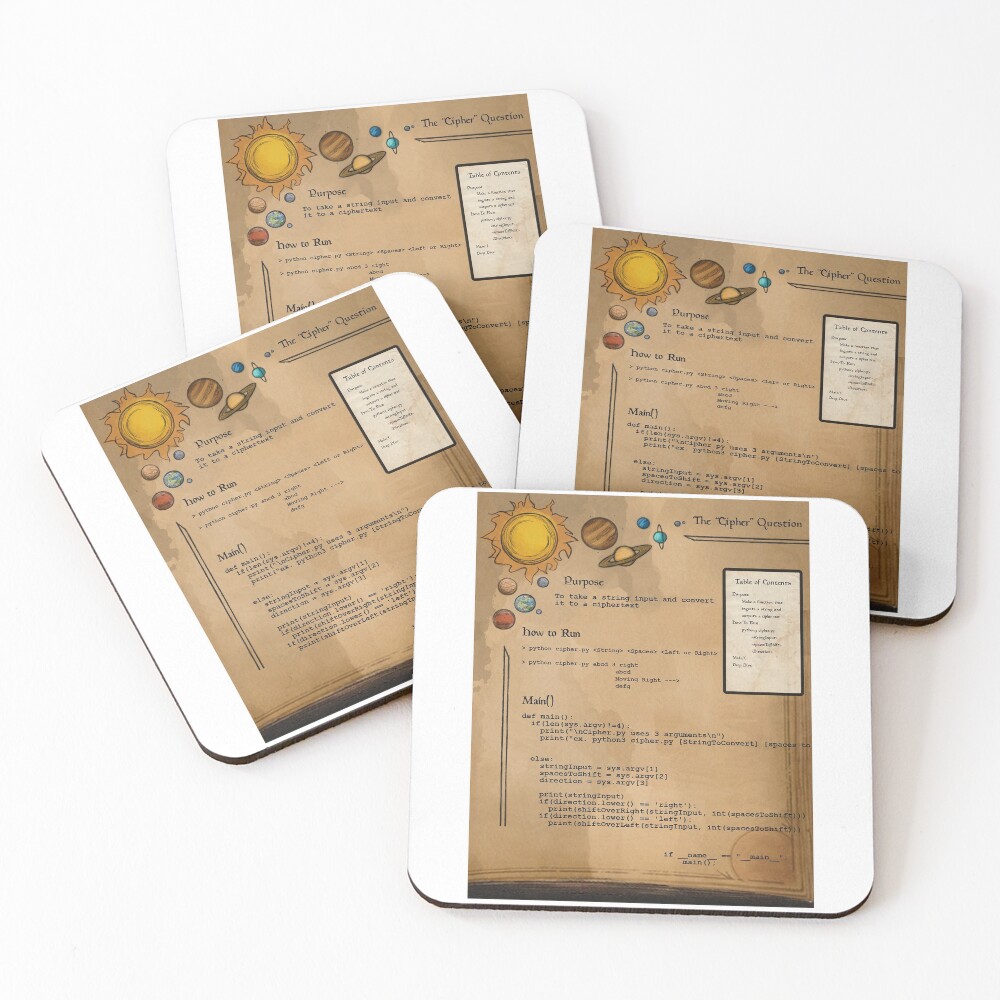 Item preview, Coasters (Set of 4) designed and sold by Technomancer-01.