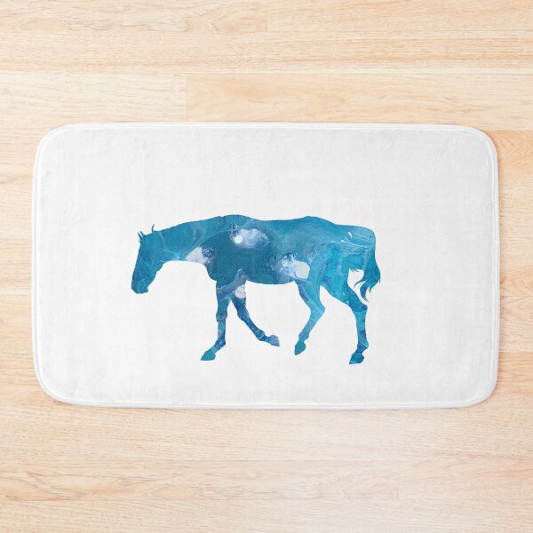 Item preview, Turquoise Marble Thoroughbred Horse Silhouette designed and sold by LuxeHurricane.