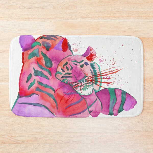 Item preview, Cuddling Tigers - Pink Palette  designed and sold by Niina  Niskanen.
