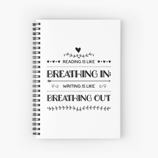Item preview, Reading Is Like Breathing In; Writing is Like Breathing Out designed and sold by Olivia Ossege.
