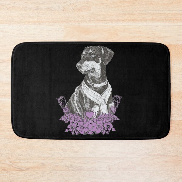 Item preview, Doberman Sky Floral designed and sold by Eva Dobie Arts.
