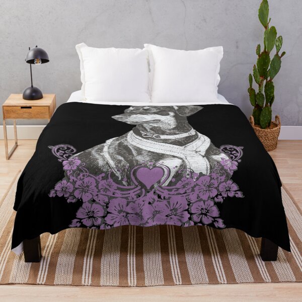Item preview, Doberman Sky Floral designed and sold by Eva Dobie Arts.