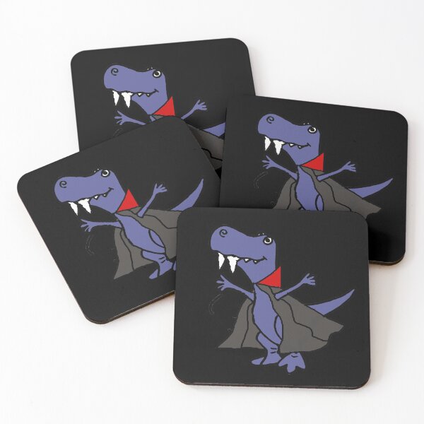 Item preview, Funny T-rex Dinosaur Vampire Cartoon designed and sold by Nature's Fancy.