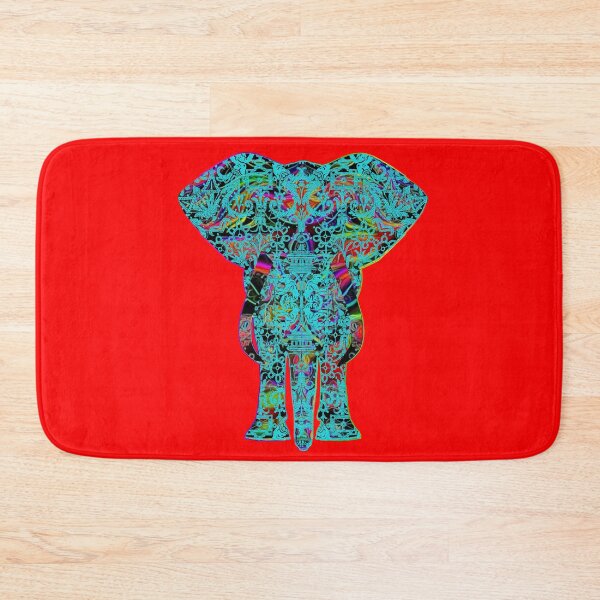 Item preview, Rainbow Blue Elephant in Red designed and sold by Diego-t.