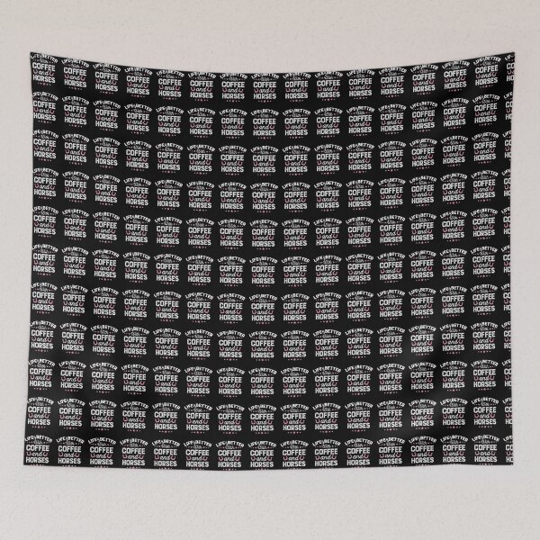 Item preview, Life Is Better With Horses And Coffee Design Horse Lover Gift designed and sold by ssmcwhortor.