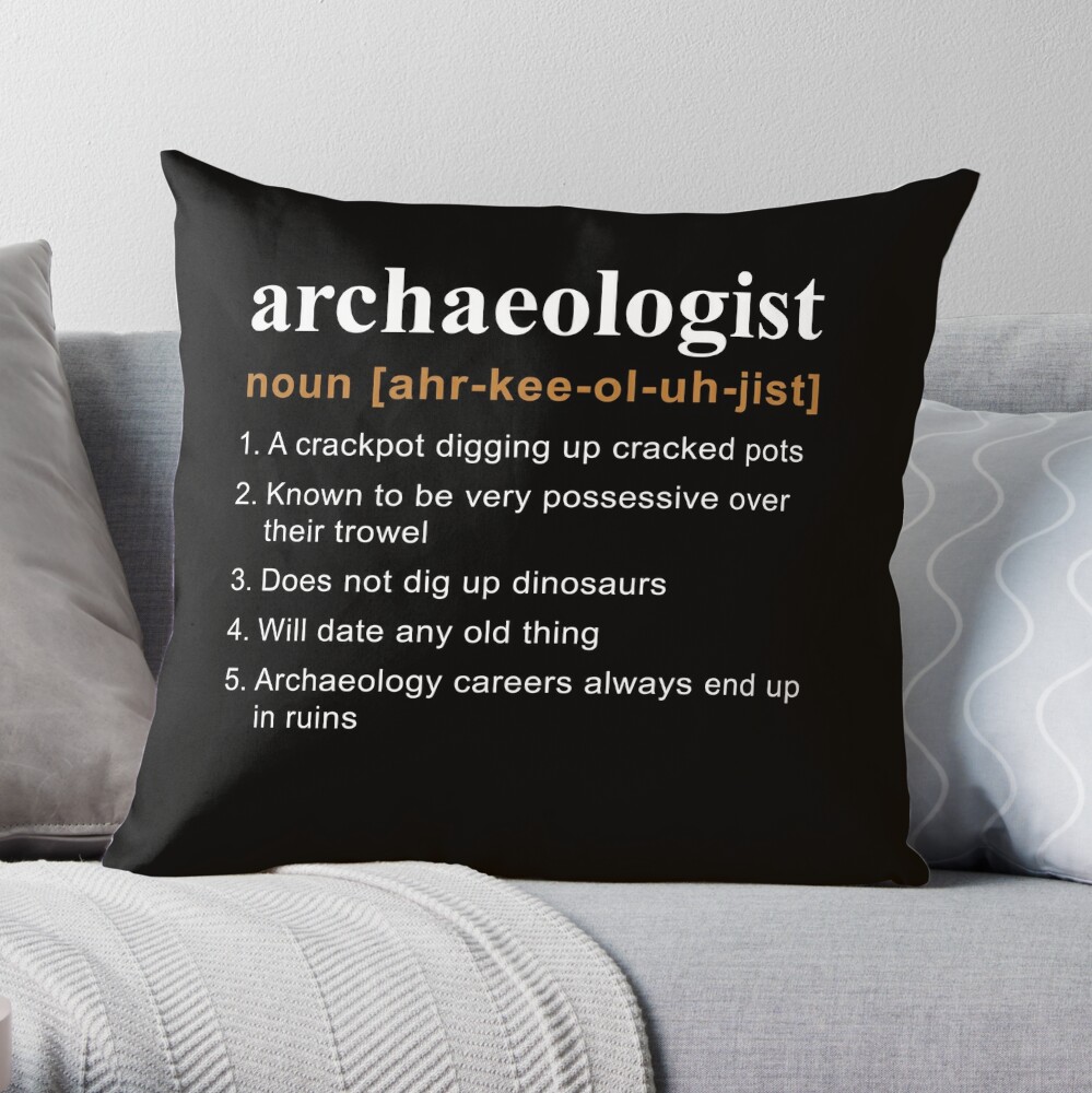 Archaeologist Trowel Basic Pillow 