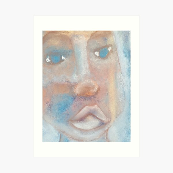Pastel Portrait S03 Art Print