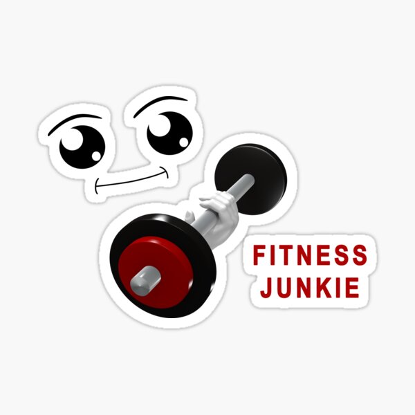 Fitness Junkie Sticker