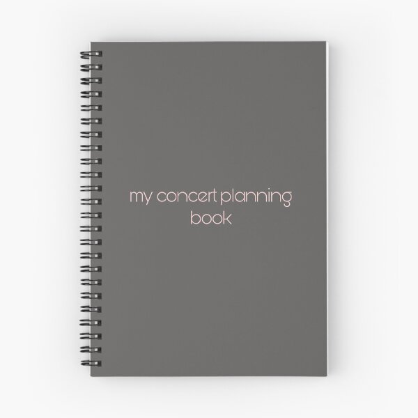 Item preview, concert planning book designed and sold by hollieduffyx.