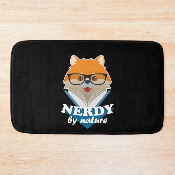 Item preview, Nerdy by nature – Funny cute dog nerd Shiba Inu designed and sold by creepyjoe.